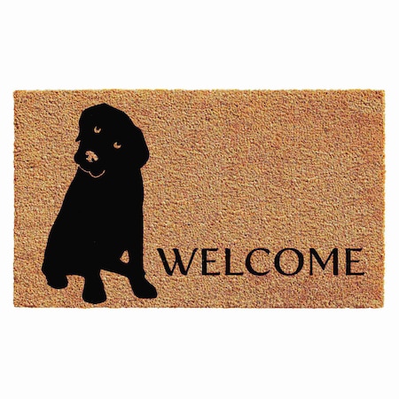 Calloway Mills Entrance Mat, Coir, Natural, Black 102962436